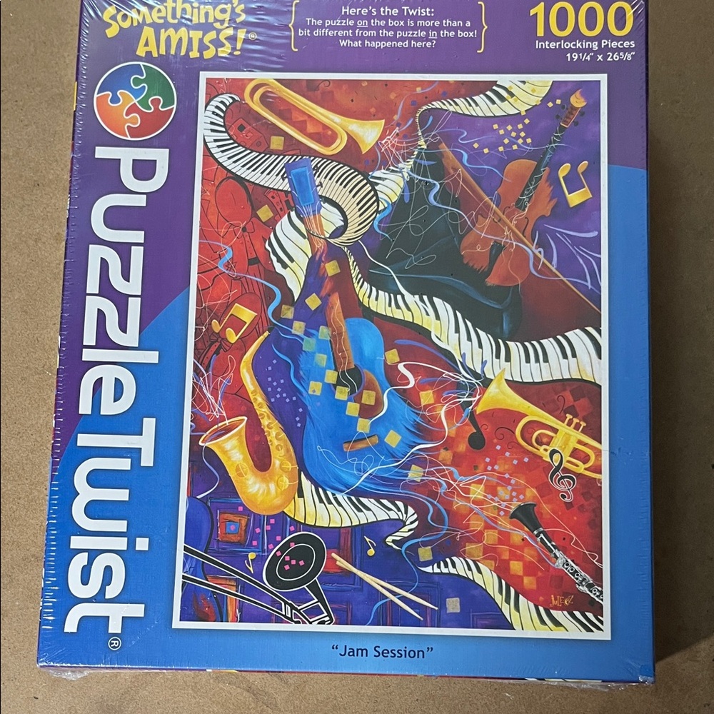 🧩 1000 piece New, Factory Sealed Something’s Amiss “Jam Session” by Puzzletwist.